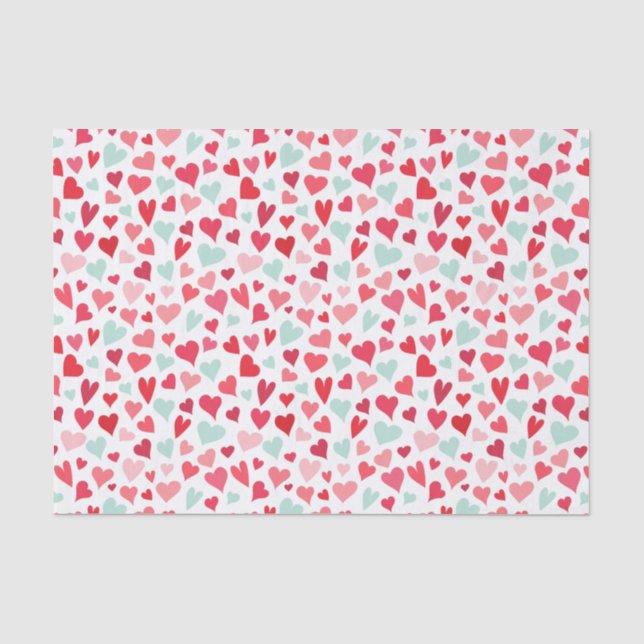 Pink und Minze - Muster-Papiere für das Muster der Seidenpapier (Vorderseite)