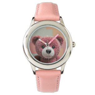 PINK UND NIEDLICHE TEDDY WATCH FOR MIRNS ARMBANDUHR