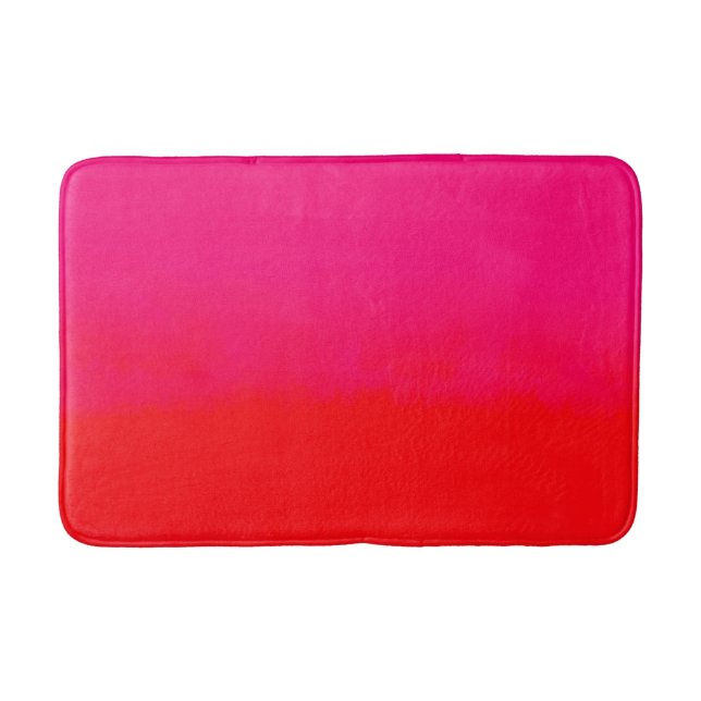 Pink- und Orange-Gradient Badematte (Vorderseite)