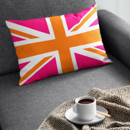 Pink und Orange Union Jack Lendenkissen