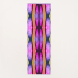 Pink und Orange Wave Muster Yogamatte