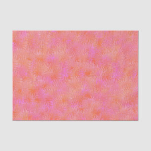 Pink-und Orangen-Feder-Entwurfs-Seidenpapier Seidenpapier
