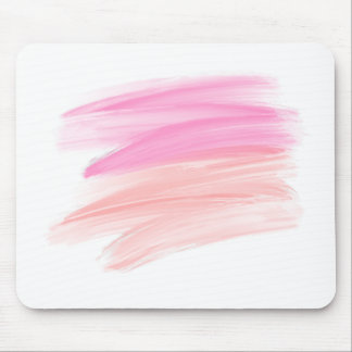 Pink und Peach Paint Smear Mousepad