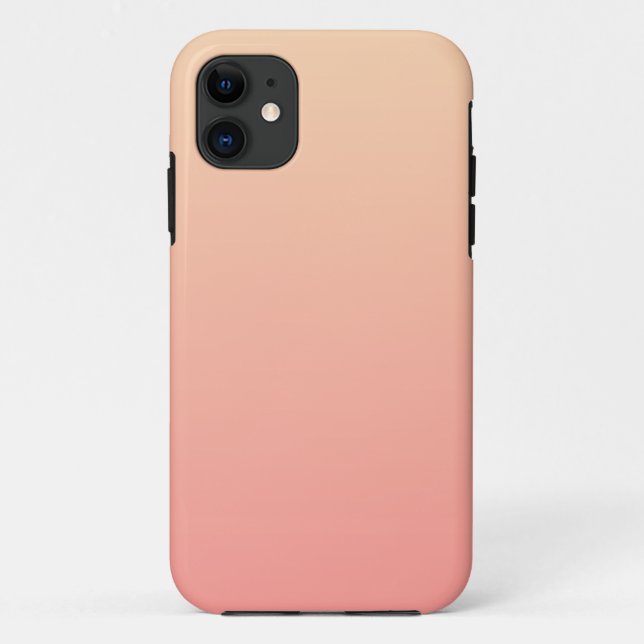 Pink und Pfirsichfarben Case-Mate iPhone Hülle (Rückseite)