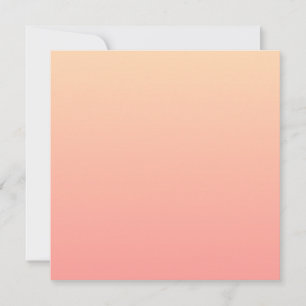 Pink und Pfirsichfarben Dankeskarte