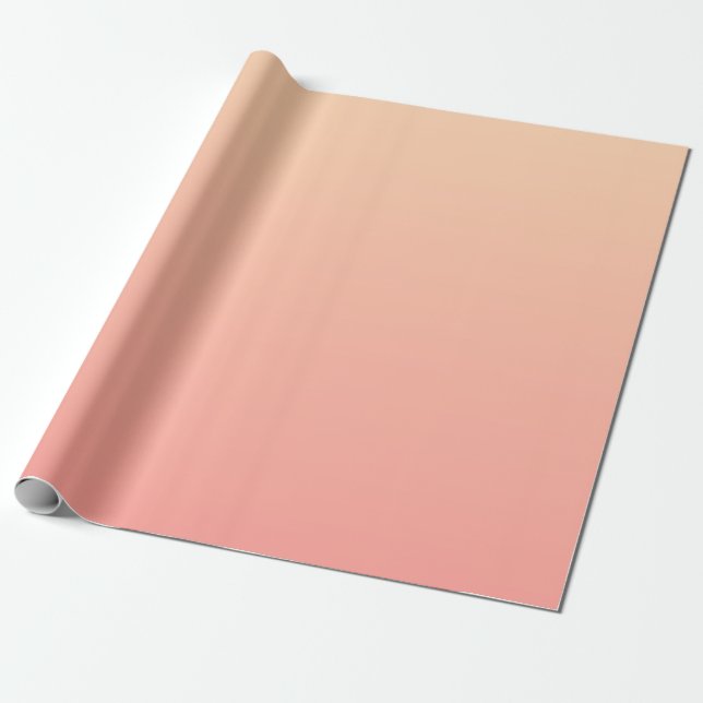 Pink und Pfirsichfarben Geschenkpapier (Ungerollt)