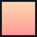 Pink und Pfirsichfarben Poster<br><div class="desc">Ein Farbverlauf in Rosa und Pfirsichfarben.</div>