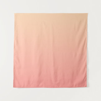 Pink und Pfirsichfarben Wandteppich