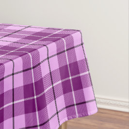 Pink und Pflaumenkarton Kariert Tischdecke