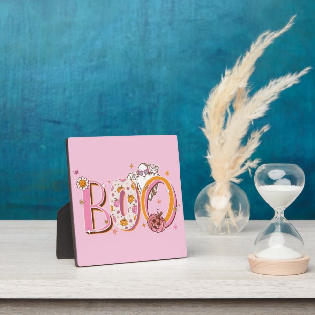 Pink und Preppy Halloween Fotoplatte (InSitu)