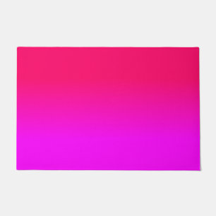 Pink und rosa Ombre Schatten-Neonfarbe verblassen Fußmatte