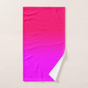 Pink und rosa Ombre Schatten-Neonfarbe verblassen Handtuch