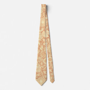 Pink und Rose von William Morris, Vintage Blumen Krawatte