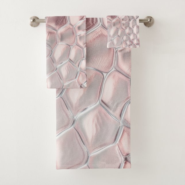 Pink und sanfte Tierdrucke Badhandtuch Set (Insitu)