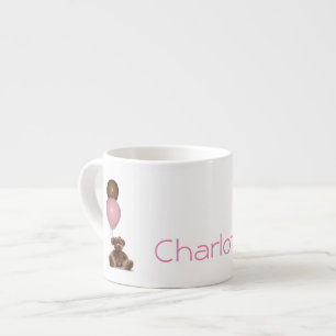 Pink und Schokolade Balloons Teddy Bears Baby Tass Espressotasse