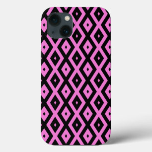 Pink und schwarz Diamant Muster Case-Mate iPhone c Hülle