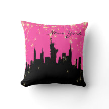Pink-und Schwarz-New- YorkSkyline