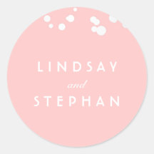 Pink und Silver Confetti Wedding