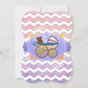 Pink und Stinky Baby Stuff Einladung