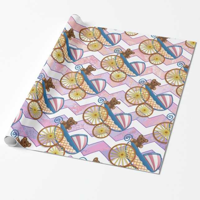 Pink und Stinky Baby Stuff Geschenkpapier (Ungerollt)