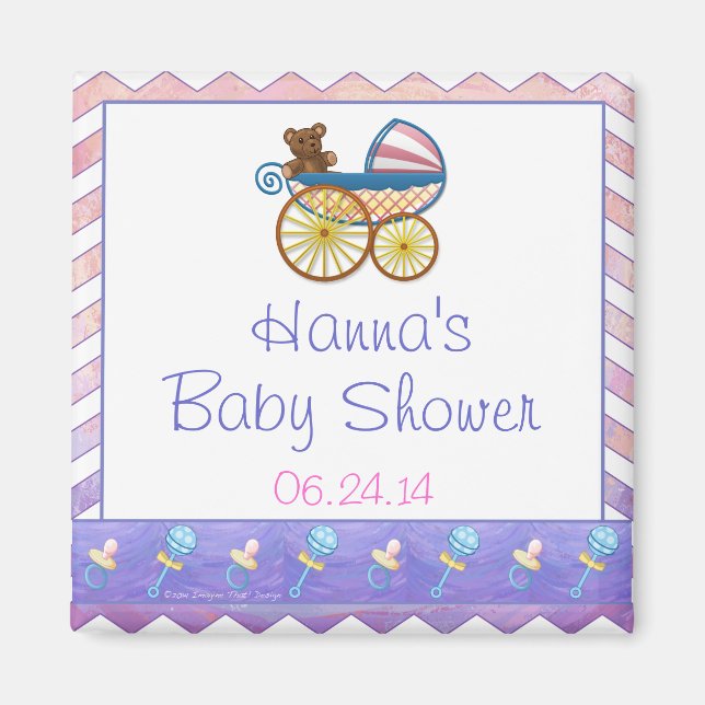 Pink und Stinky Baby Stuff Magnet (Vorne)