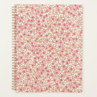 Pink und Weiß Blossom Chiyogami-Planer Planer