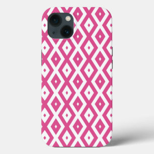 Pink und weiß Diamant Muster Case-Mate iPhone ca. Hülle