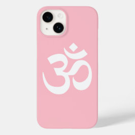 Pink und Weiß Om Symbol Case-Mate iPhone Hülle