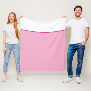 Pink und Weiß von Girl Pastel Fleecedecke