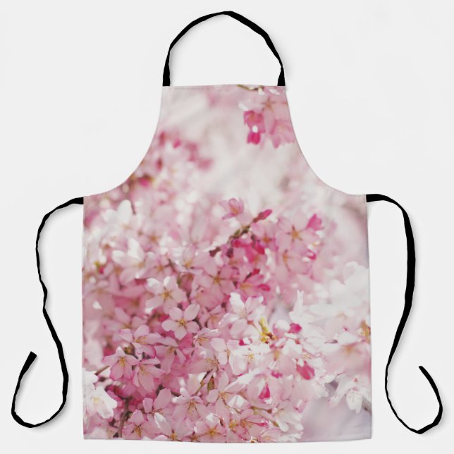PINK UND WEISSE CHERRBLOSSOM SCHÜRZE (Vorderseite)