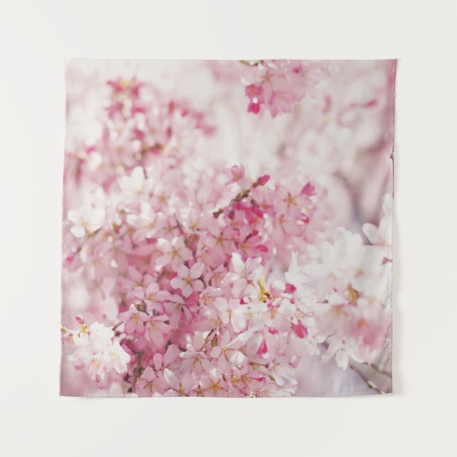 PINK UND WEISSE CHERRBLOSSOM WANDTEPPICH (Vorderseite)