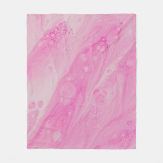 PINK UND WEISSE FLORALTEXTILE FLEECEDECKE