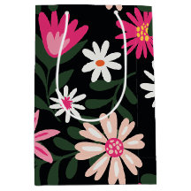 Pink und White Daisy Muster