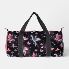 Pink Unicorn Dragon Mix Duffle Bag