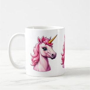 Pink Unicorn Fantasy Kaffeetasse
