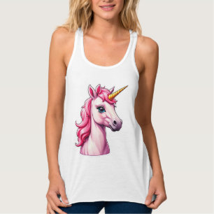 Pink Unicorn Fantasy Tank Top