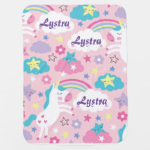 Pink Unicorn, individualisierbares Baby Girl Blank