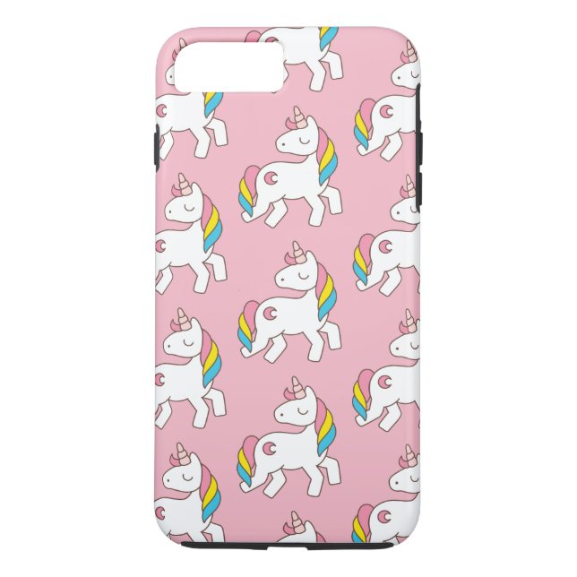 Pink Unicorn Muster Case-Mate iPhone Hülle (Rückseite)