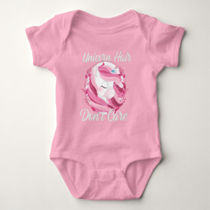 Pink Unicorn Party Baby Bodysuit Strampler