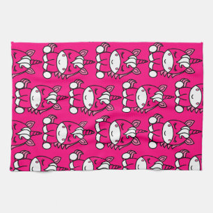 Pink Unicorn Pony Geschirrtuch