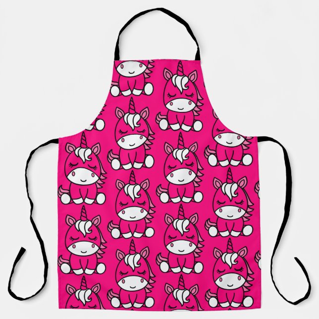 Pink Unicorn Pony Schürze (Vorderseite)