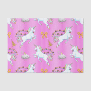 Pink Unicorn Weihnachten Seidenpapier