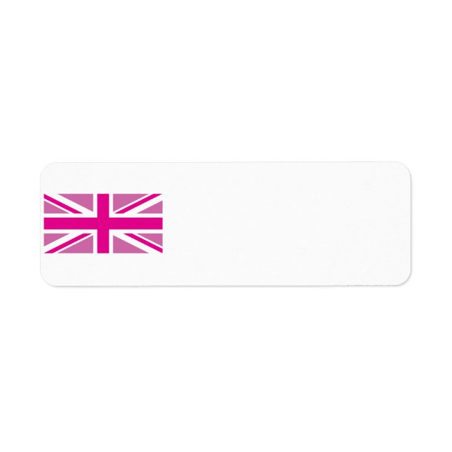 Pink Union Jack Label (Vorne)