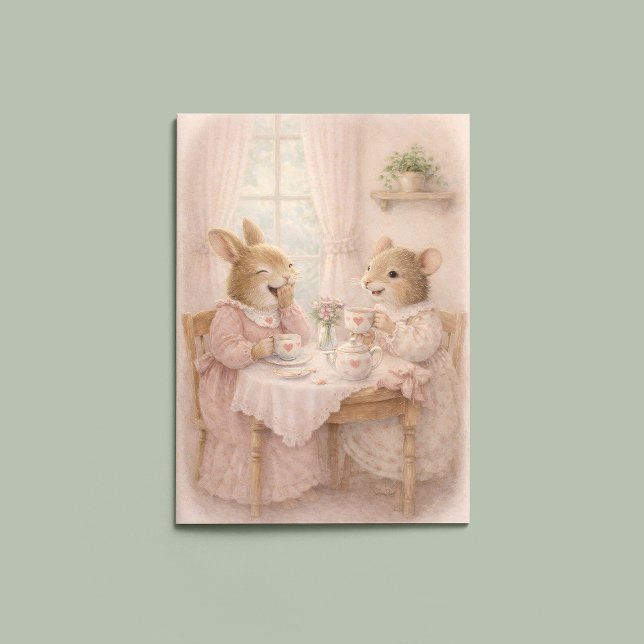 Pink Valentine – A Gentle Note of Love Karte (Von Creator hochgeladen)