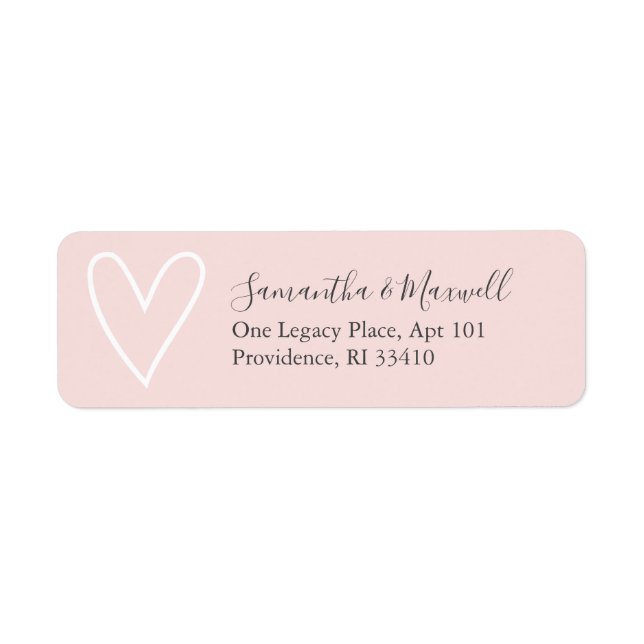 Pink Valentine Herd Address Labels (Vorne)