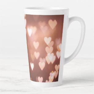 PINK VALENTINE"S DAY HEARTS MILCHTASSE