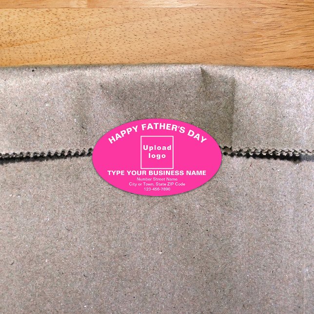 Pink Vatertag Oval Form Sticker (Von Creator hochgeladen)