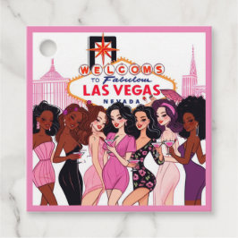 Pink Vegas Junggeselinnen-Abschied Geschenkanhänger