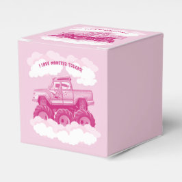 Pink Version I Love Monster Trucks Image Geschenkschachtel