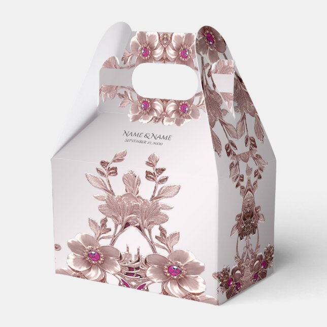 Pink Verziert Floral Fee Box Geschenkschachtel (Vorderseite)